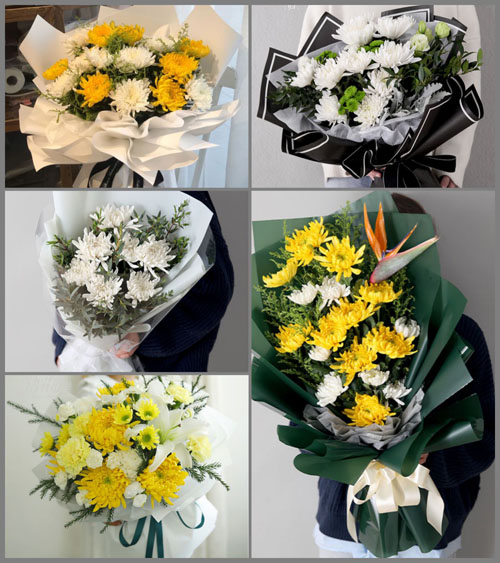 山西晋中介休市义棠镇沟南村白事花束代送